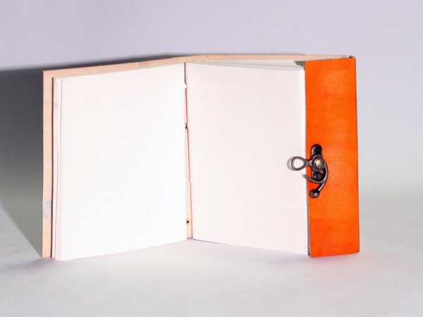 Lederbuch blanko orange
