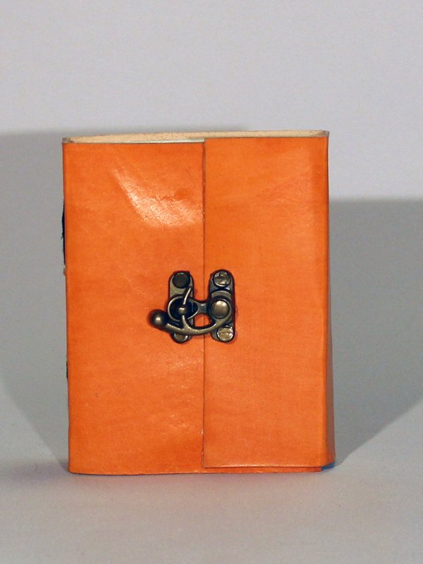 Lederbuch blanko orange